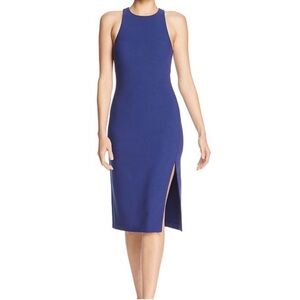 LIKELY Decklin High Neck Dress | Cobalt Purple Blue, Size 8